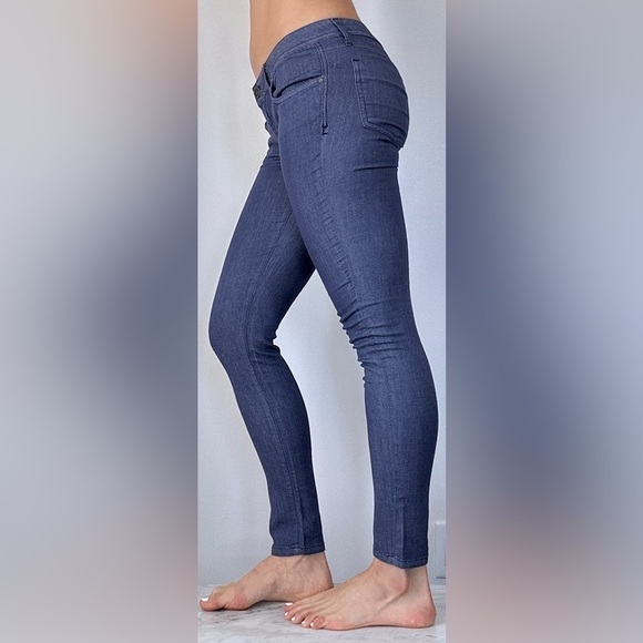 DYLAN GEORGE WOMEN LOW RISE CARA SKINNY BLUE JEANS SIZE 28 - Picture 2 of 7